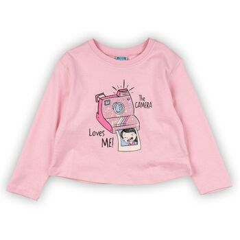 T-shirt rose fille CAMARET 3