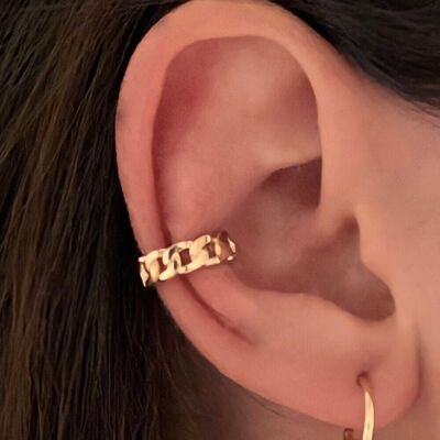 Earcuff a catena placcato oro / Ear cuff / Ear cuff