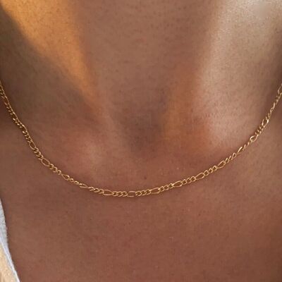 Gold plated chain necklace / Women's neck necklace