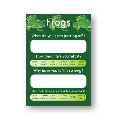 Frogs notepad