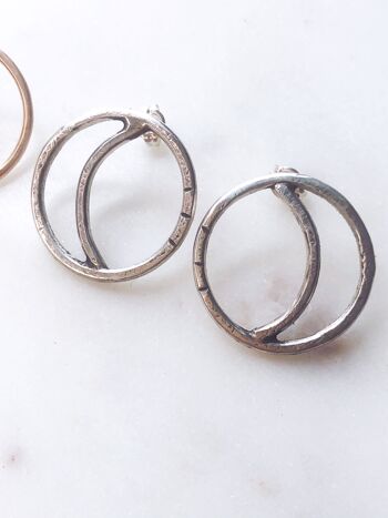 Boucles d'oreilles phase de lune 9