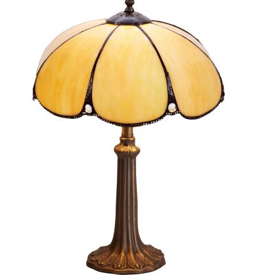 Lampada da tavolo grande Tiffany diametro 30cm Virginia Serie LG212600P