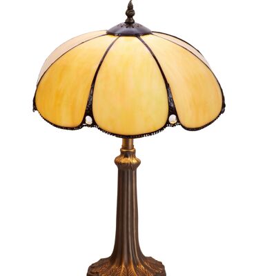 Lampada da tavolo grande Tiffany diametro 30cm Virginia Serie LG212600P