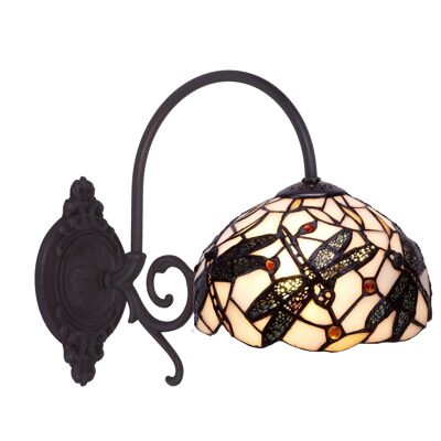 Wall lamp with arm Tiffany diameter 20cm Pedrera Series LG2245A1