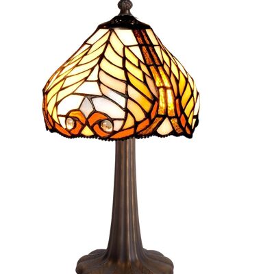 Base per lampada da tavolo piccola con paralume Tiffany diametro 20cm Serie Dalí LG238800P