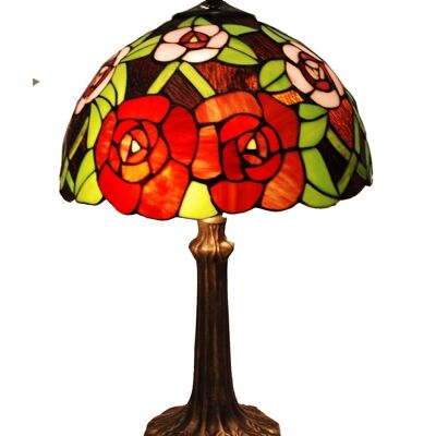 Base moyenne de table avec écran Tiffany diamètre 30cm Série New York LG247600P