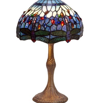 Lampada da tavolo Tiffany media diametro 30cm Serie Belle Epoque LG197260