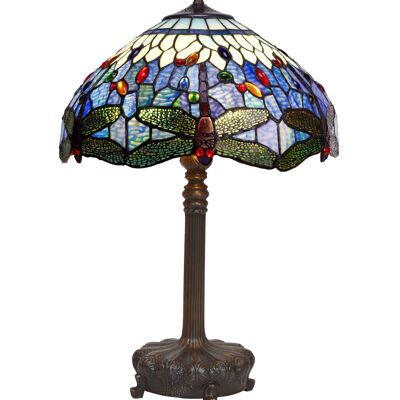 Lampada da tavolo grande Tiffany diametro 40cm Serie Belle Epoque LG197527