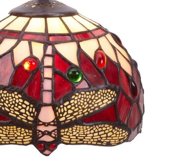 Plus petit pendentif de plafond Tiffany avec chaîne diamètre 20cm Série Belle Rouge LG199399 2