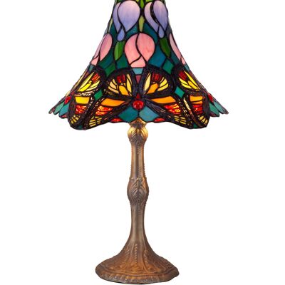 Lampada da tavolo Tiffany diametro 35cm Serie Butterfly LG207260