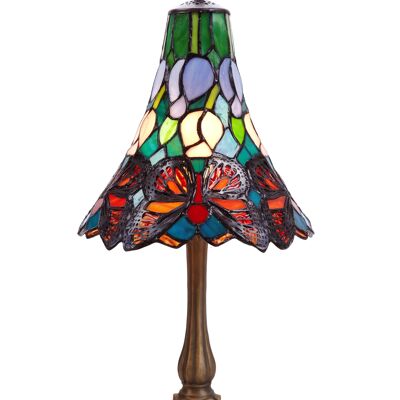 Lampada da tavolo Tiffany diametro 25cm Serie Butterfly LG207570