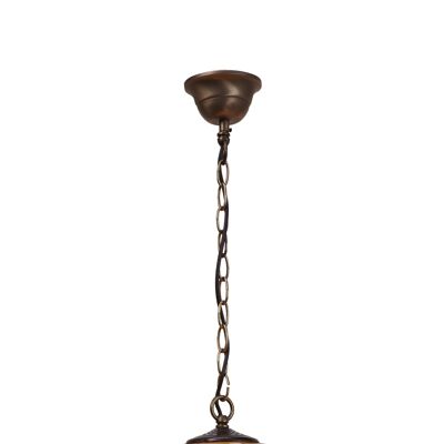 Medium Tiffany ceiling pendant with chain diameter 30cm Virginia Series LG212499