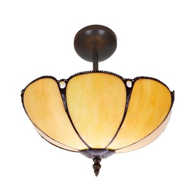 Low ceiling light Tiffany diameter 30cm Virginia Series LG212544