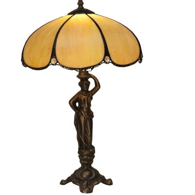 Table lamp medium Tiffany base with figure diameter 30cm Virginia Series LG212650