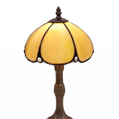 Lampada da tavolo piccola Tiffany diametro 20cm Virginia Serie LG212780