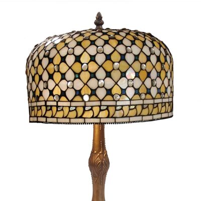 Lampada da tavolo media Tiffany diametro 30cm Serie Queen LG213660