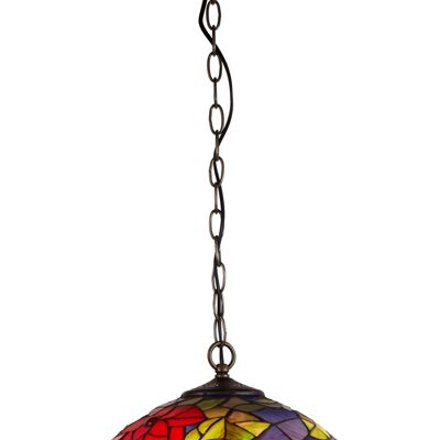 Ceiling pendant larger diameter 40cm with chain Tiffany Güell Series LG222599