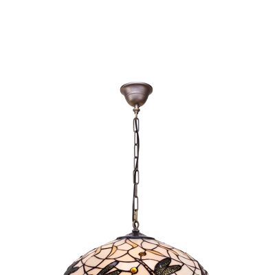 Ceiling pendant larger diameter 45cm with chain Tiffany Pedrera Series LG223999