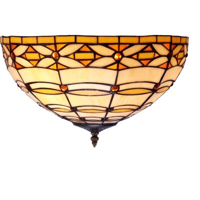 Larger ceiling lamp Tiffany diameter 40cm Ivory Series LG225200