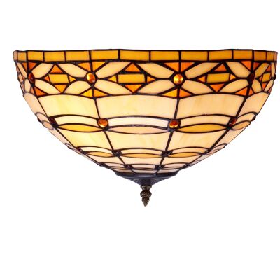 Larger ceiling lamp Tiffany diameter 40cm Ivory Series LG225200