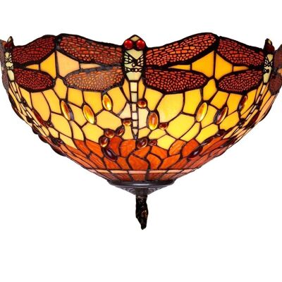 Ceiling fixture attached to the ceiling with Tiffany screen LG232200