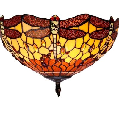 Plafonnier fixé au plafond avec écran Tiffany LG232200