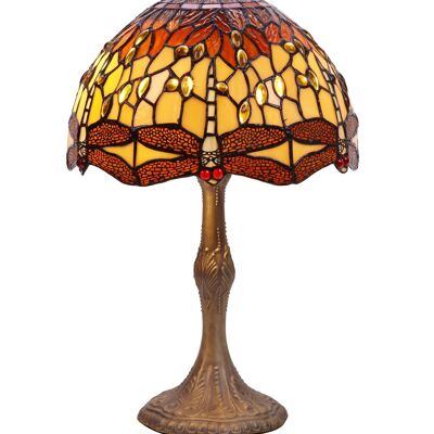 Medium tabletop Tiffany shape base diameter 30cm Belle Amber Series LG232660