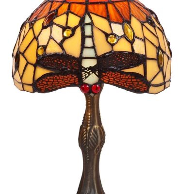 Sobremesa manor base de foma Tiffany diámetro 20cm Serie Belle Amber LG232880