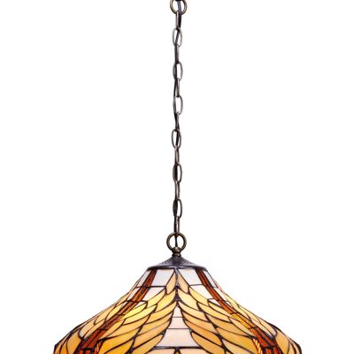 Colgante de techo Tiffany con cadena y diámetro 45cm Serie Dalí LG238199