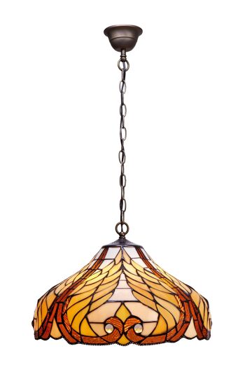 Suspension de plafond Tiffany avec chaîne et diamètre 45cm Série Dalí LG238199 1