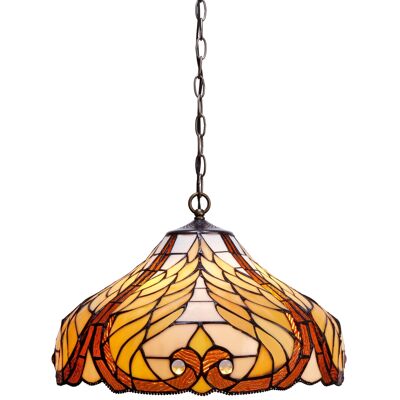 Tiffany ceiling pendant with chain and diameter 45cm Dalí Series LG238199