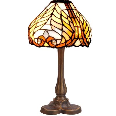 Table lamp with clover shape base with Tiffany lampshade, diameter 20cm Dalí Series LG238870