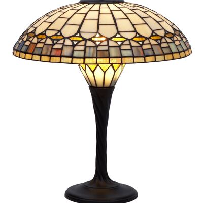 Base table lamp with opaline Tiffany diameter 40cm Quarz Series LG241217