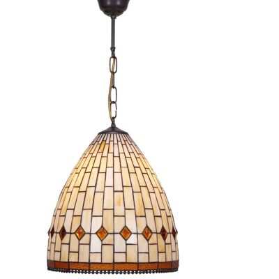 Ceiling pendant with chain and Tiffany screen diameter 30cm Art Series LG244599