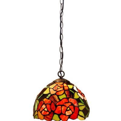 Ceiling pendant with chain and Tiffany screen diameter 20cm New York Series LG247799