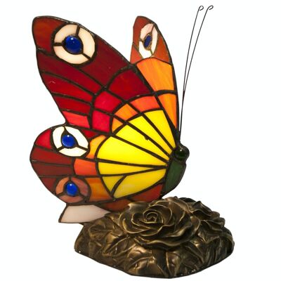 Figurine papillon Tiffany rouge LG276300