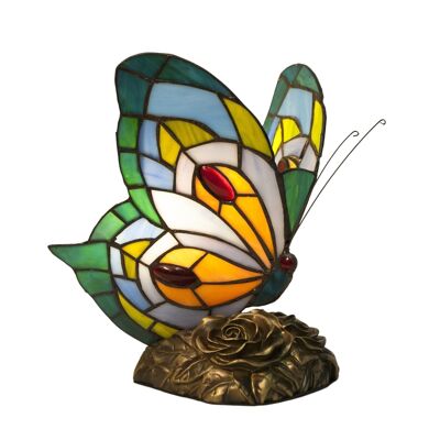 Figurine Tiffany papillon bleu LG276500