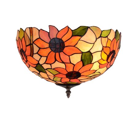 Ceiling fixture attached to the ceiling with Tiffany screen diameter 40cm Diamond Series LG280200