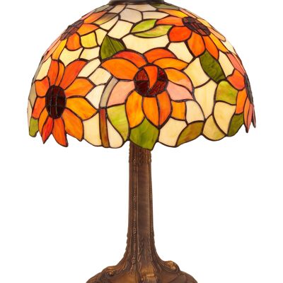 Foma tabletop base with Tiffany screen diameter 40cm Diamond Series LG280321