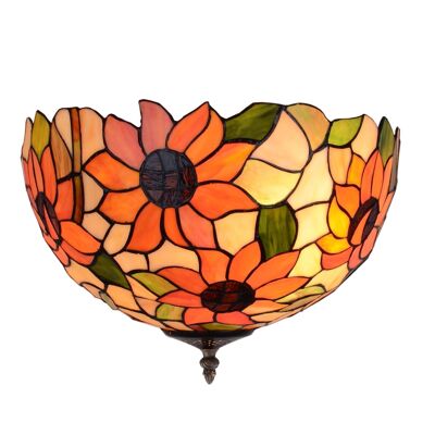 Ceiling fixture attached to the ceiling with Tiffany screen diameter 30cm Diamond Series LG280500