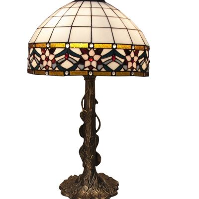 Lampada da tavolo con forma Tiffany e schermo diametro 40cm Serie Museum LG286320