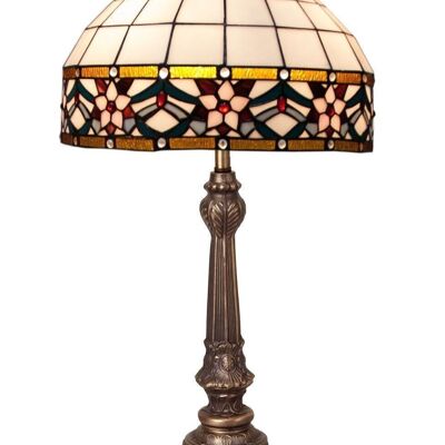 Lampada da tavolo con forma Tiffany e schermo diametro 40cm Serie Museum LG286322