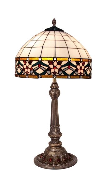 Lampe de table avec forme Tiffany et écran diamètre 40cm Museum Series LG286322 1