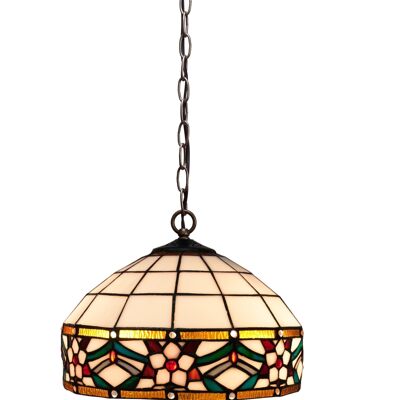 Ceiling pendant with chain and screen Tiffany diameter 30cm Museum Series LG286499