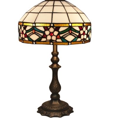 Lampe de table base Foma avec écran Tiffany diamètre 30cm Museum Series LG286642