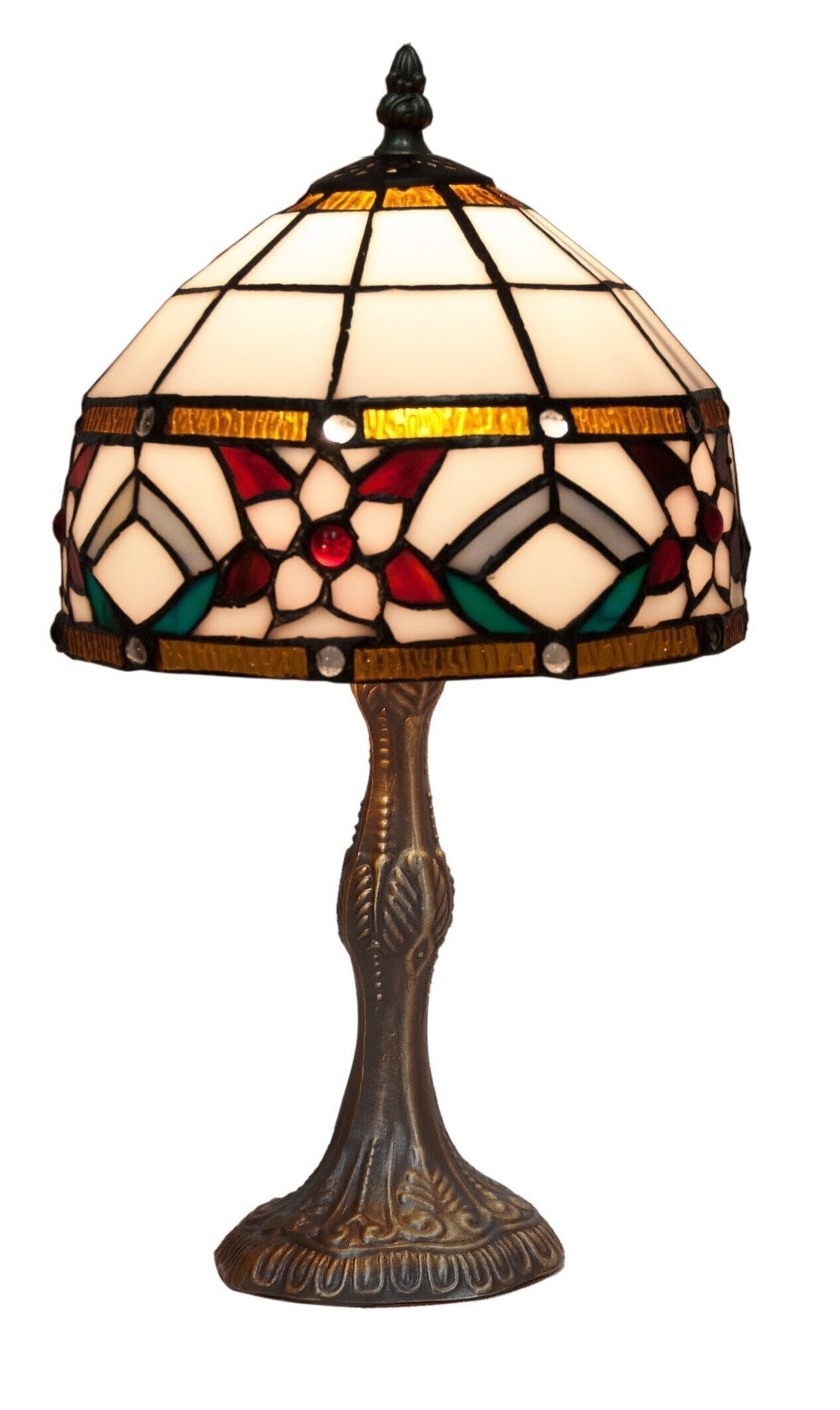 Tischlampe in Tiffany-Form und Schirmdurchmesser 20 cm, Museumsserie LG286880