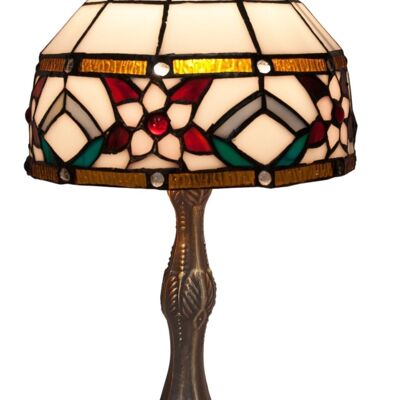 Lampada da tavolo con forma Tiffany e schermo diametro 20cm Serie Museum LG286880
