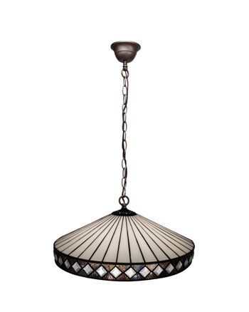 Plus grand pendentif de plafond avec chaîne diamètre 45cm Tiffany Illuminate Series LG290199 1