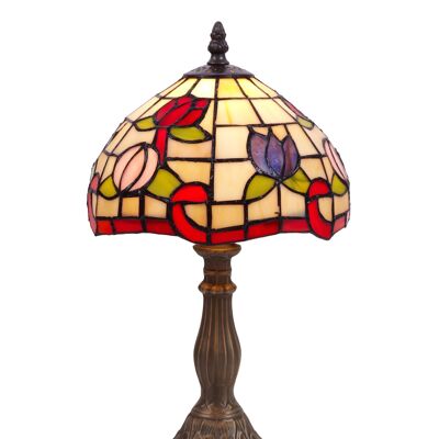 Small table lamp Tiffany multicolor diameter 20cm Compact Series LG420100