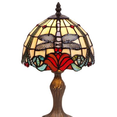Small table lamp Tiffany with dragonflies diameter 20cm Compact Series LG420200